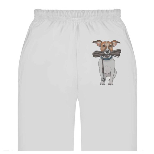 Jack russell holding lead - 'jack,